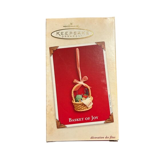 Hallmark Keepsake Ornament Basket Of Joy 2003 Handcrafted & Metal - Picture 1 of 3